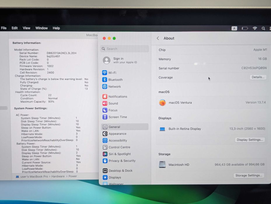 Macbook pro 13 2020 m1 16/1tb Гарантія від Магазину!!!
