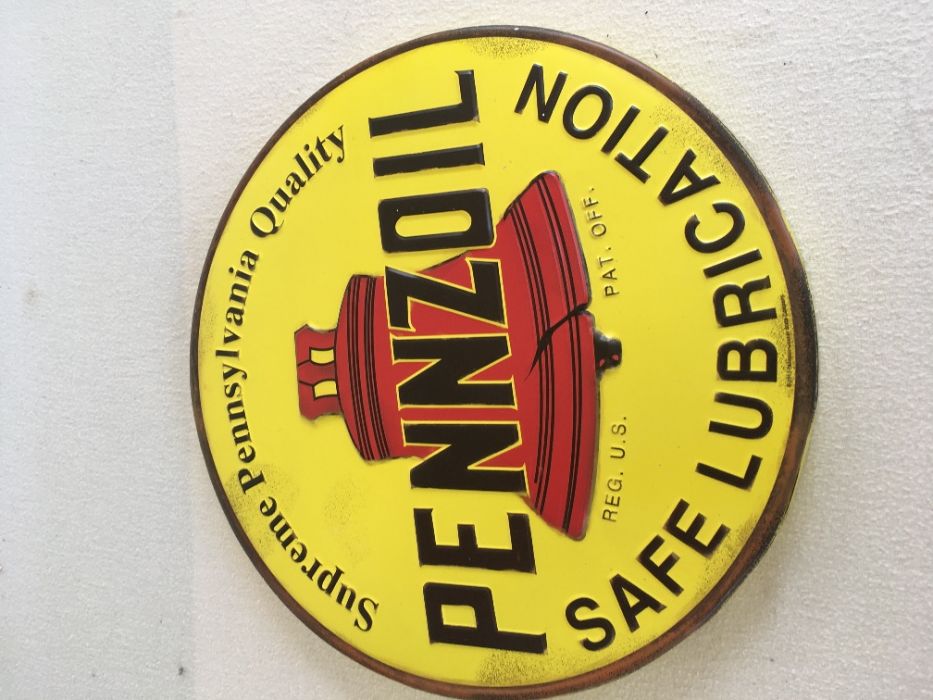 placa/chapa Pennzoil automobilia