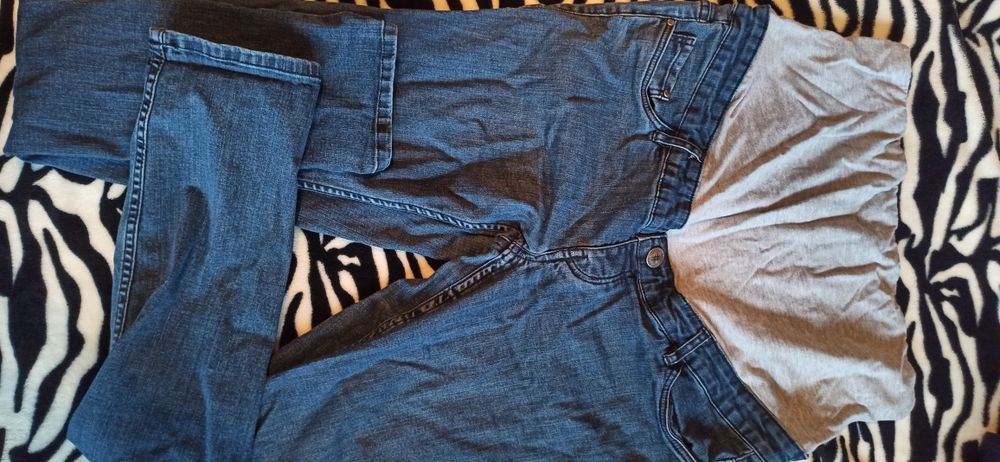 Spodnie ciążowe Esmara Lidl r. 42 jeansy panel wysoki