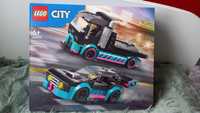 Nowe Lego auto wyścigowe i laweta