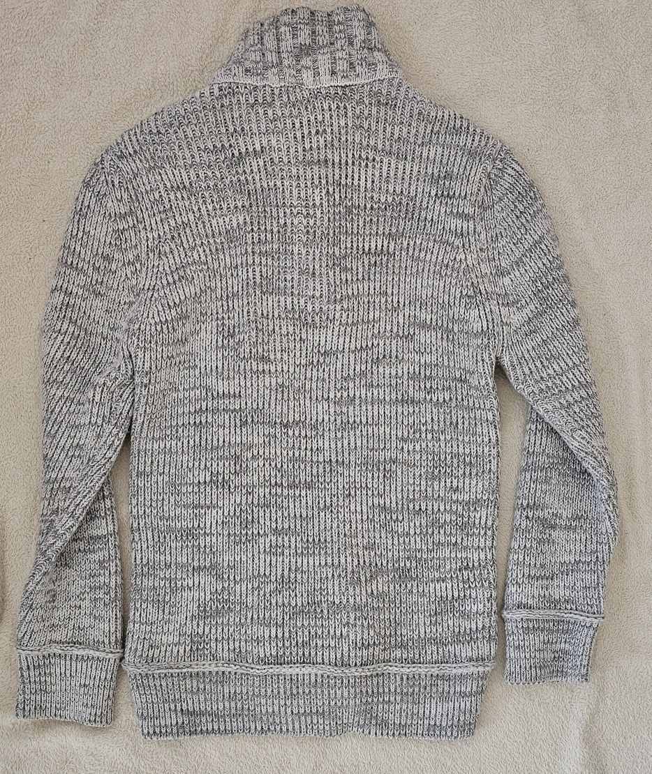 Sweter męski ze stójką wełniany ciepły Bagarda