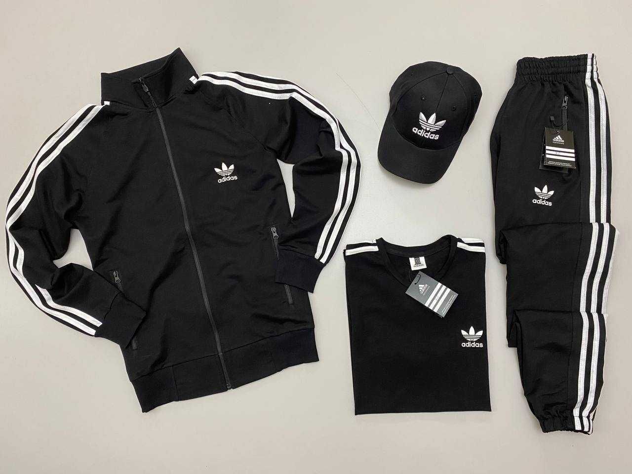 Чоловічий спортивний костюм адідас набір Adidas [4в1] [xs-3xl]