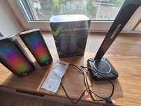 Głośniki Gamingowe BattleTron RGB, USB + gratis