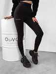 Legginsy damskie Olavoga Shapewear M czarne beżowe
