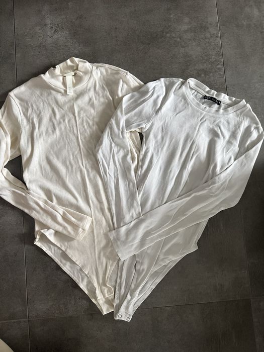 Zestaw 2 szt body prazkowane rozm m zara i h&m