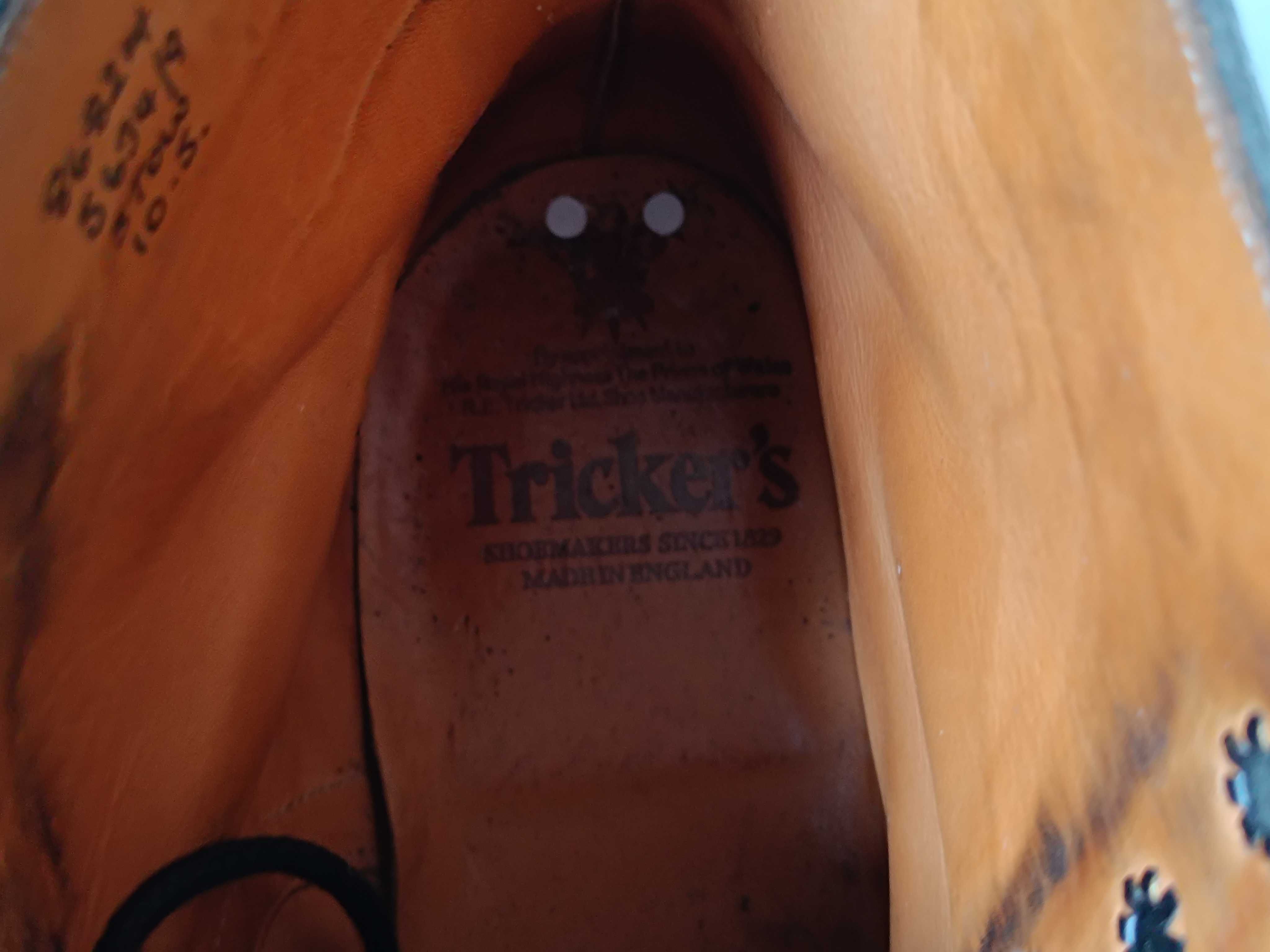 Tricker's Boots Black размер 44-44.5 мужские ботинки чоловічі черевики