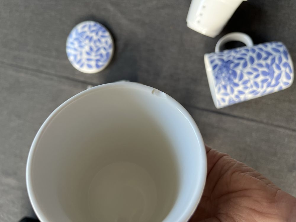 Kubek z ceramicznym zaparzaczem royal tea komplet 3