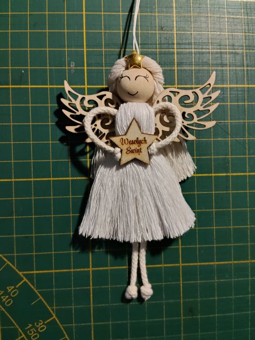 Aniołek zawieszka na choinkę