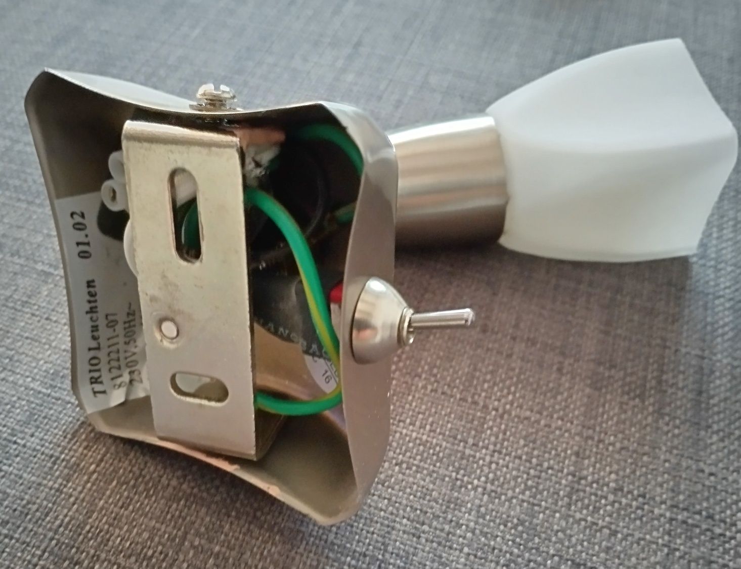 Lampa ścienna kinkiet komplet 3 szt ecru żarówki G9