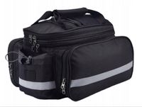Torba rowerowa sakwa na bagażnik 10-30L wodoodporna czarna