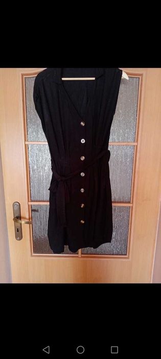 Czarna sukienka na codzień M/L