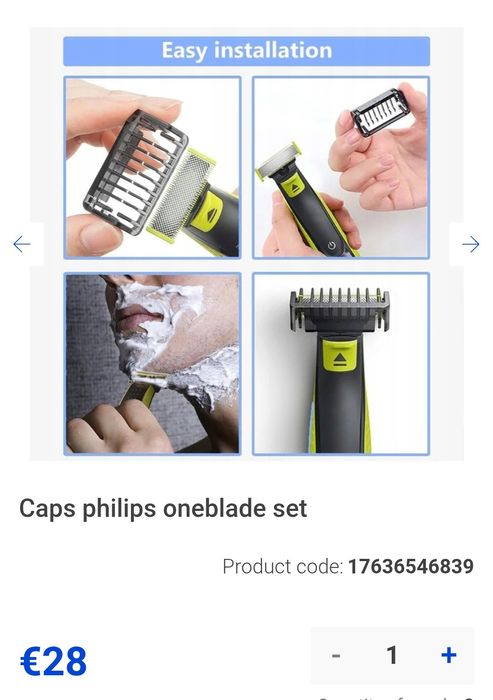 Новий набір насадок для Phillips oneblade