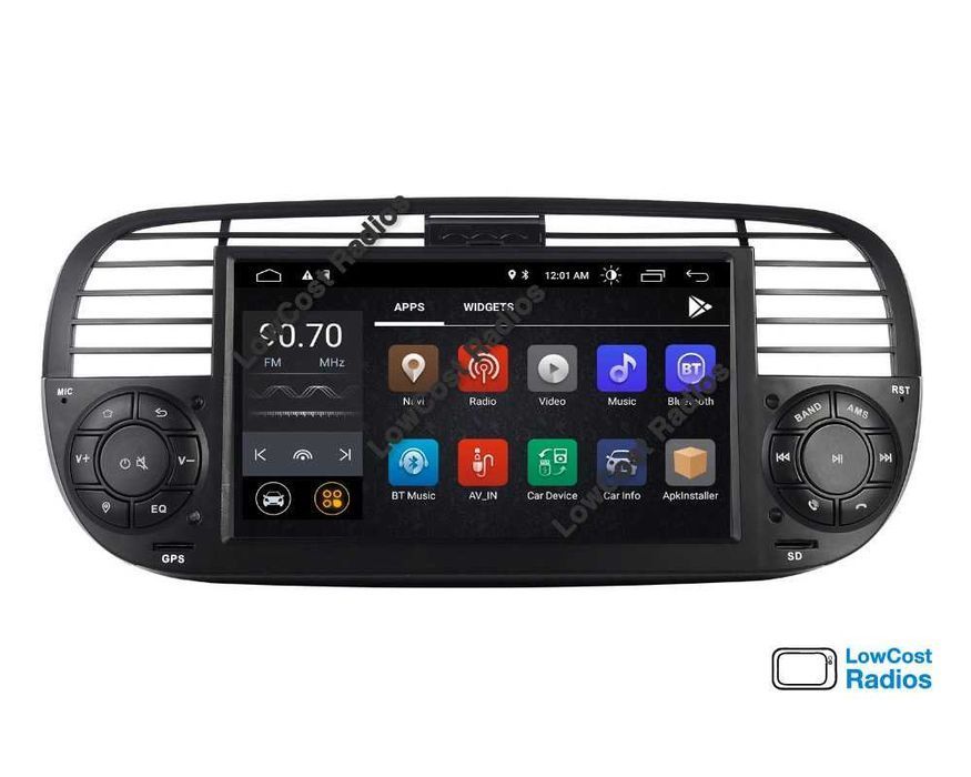 (NOVO) Rádio 2DIN • FIAT 500 (Desde 2007 a 2015) • ABARTH • Android
