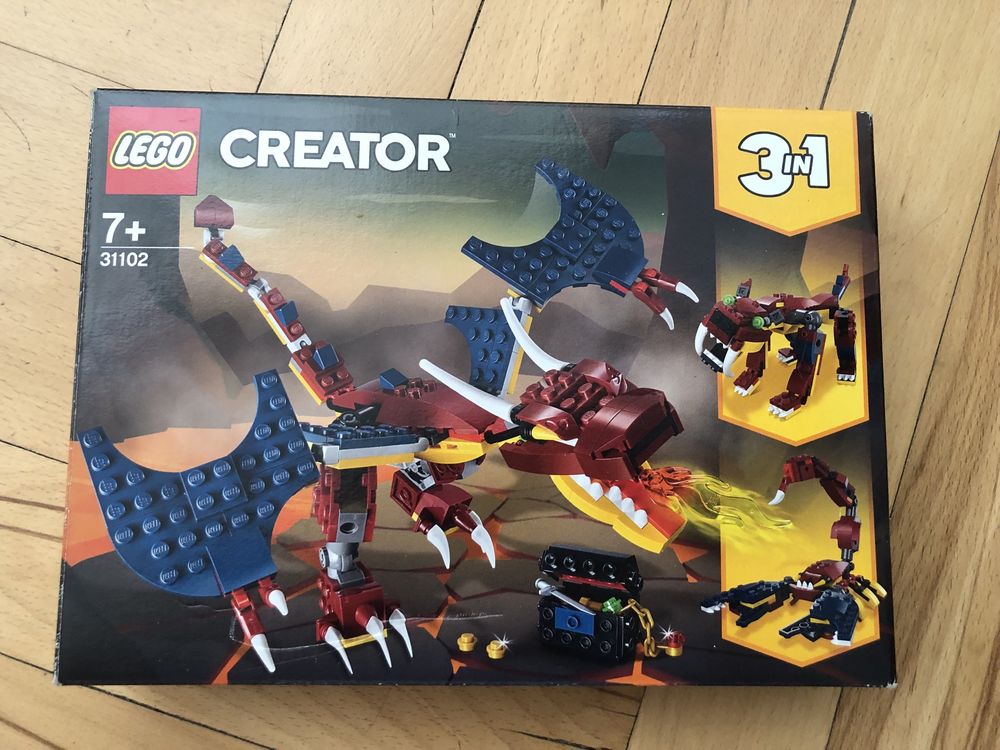 LEGO Creator 31102 7+ дракон скорпіон тигр оригінал б/у