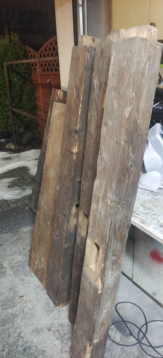 Stara drewniana belka dekoracyjna, jodła