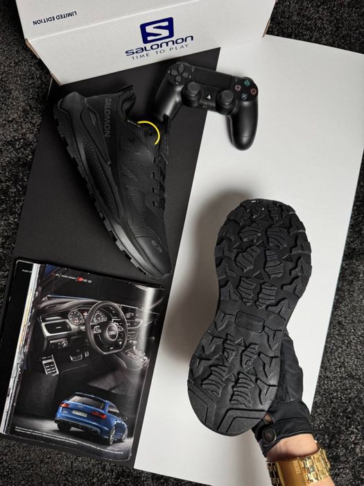 Чоловічі кросівки саломон Salomon Elixir Activ GTX All Black [41-46]