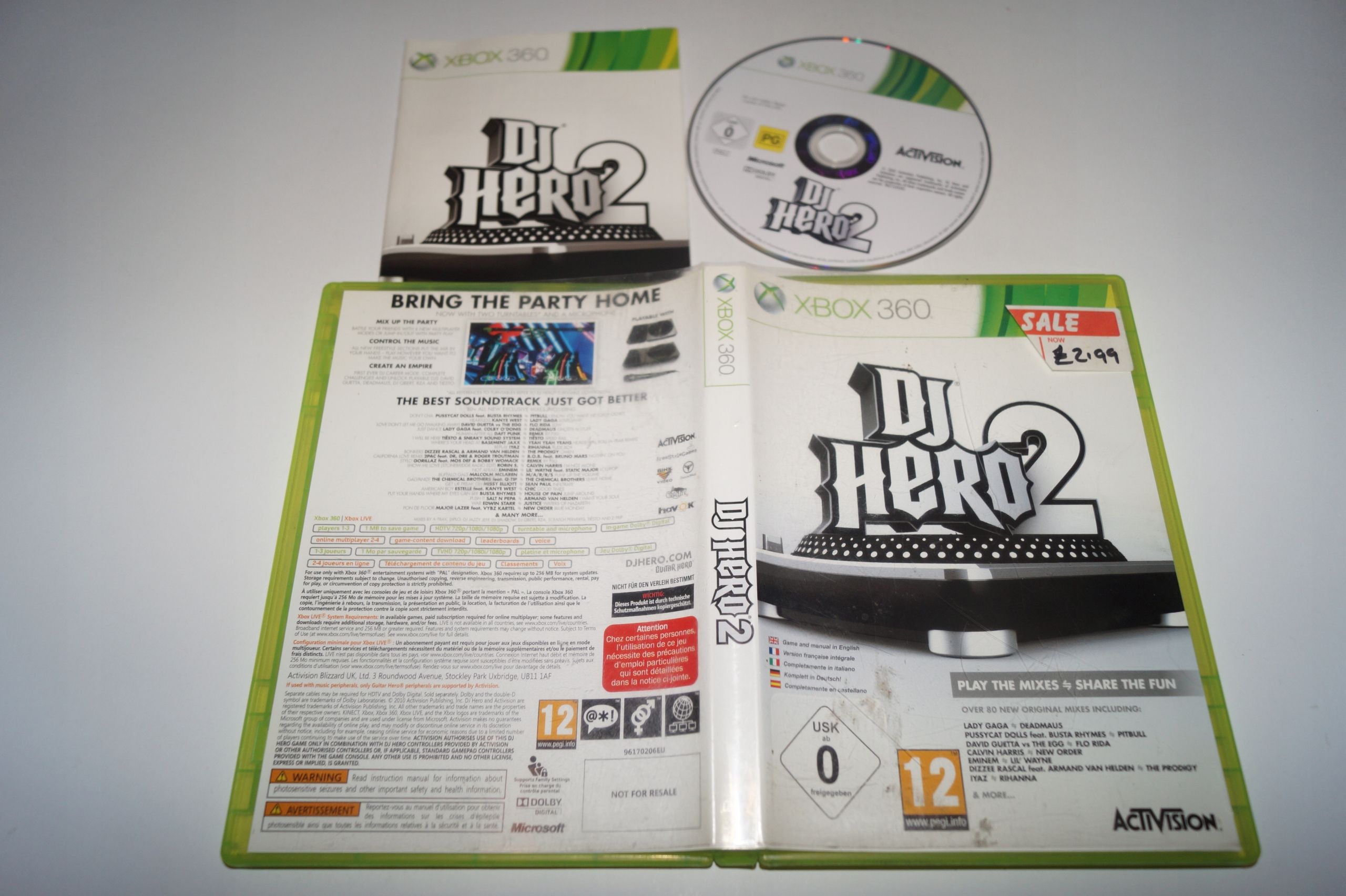 Dj Hero 2 Microsoft Xbox 360 Gra Na Mikser