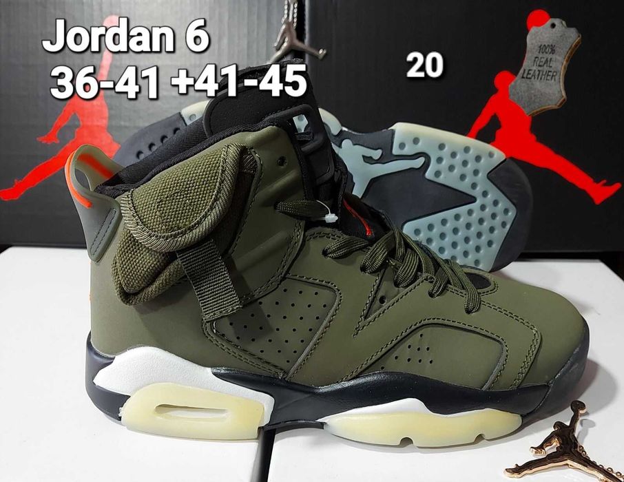 Кросівки Nike Air Jordan  5 Jordan 6 фото ріні кольори 36-41