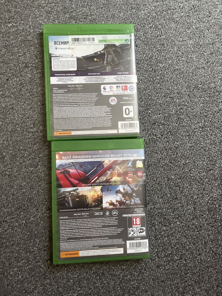 Продам диски до xbox one fifa 18 та battlefield 1