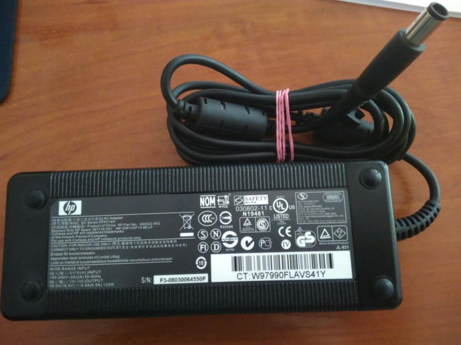 Зарядка блок питания ноутбука Dell HP 65W 90W 120 130 W