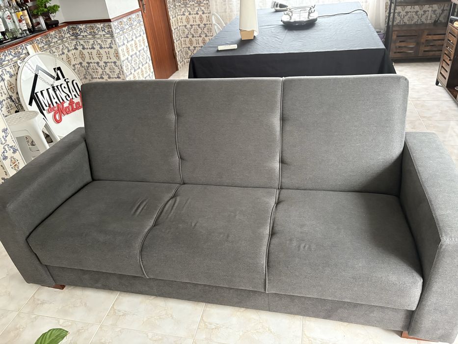 Sofa cama cinzento