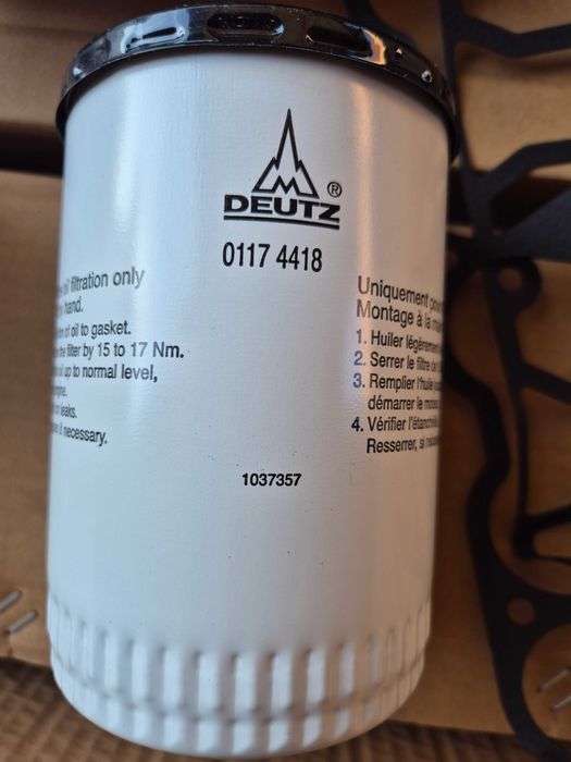 Фільтр масляний DEUTZ 01174418 до спецтехніки