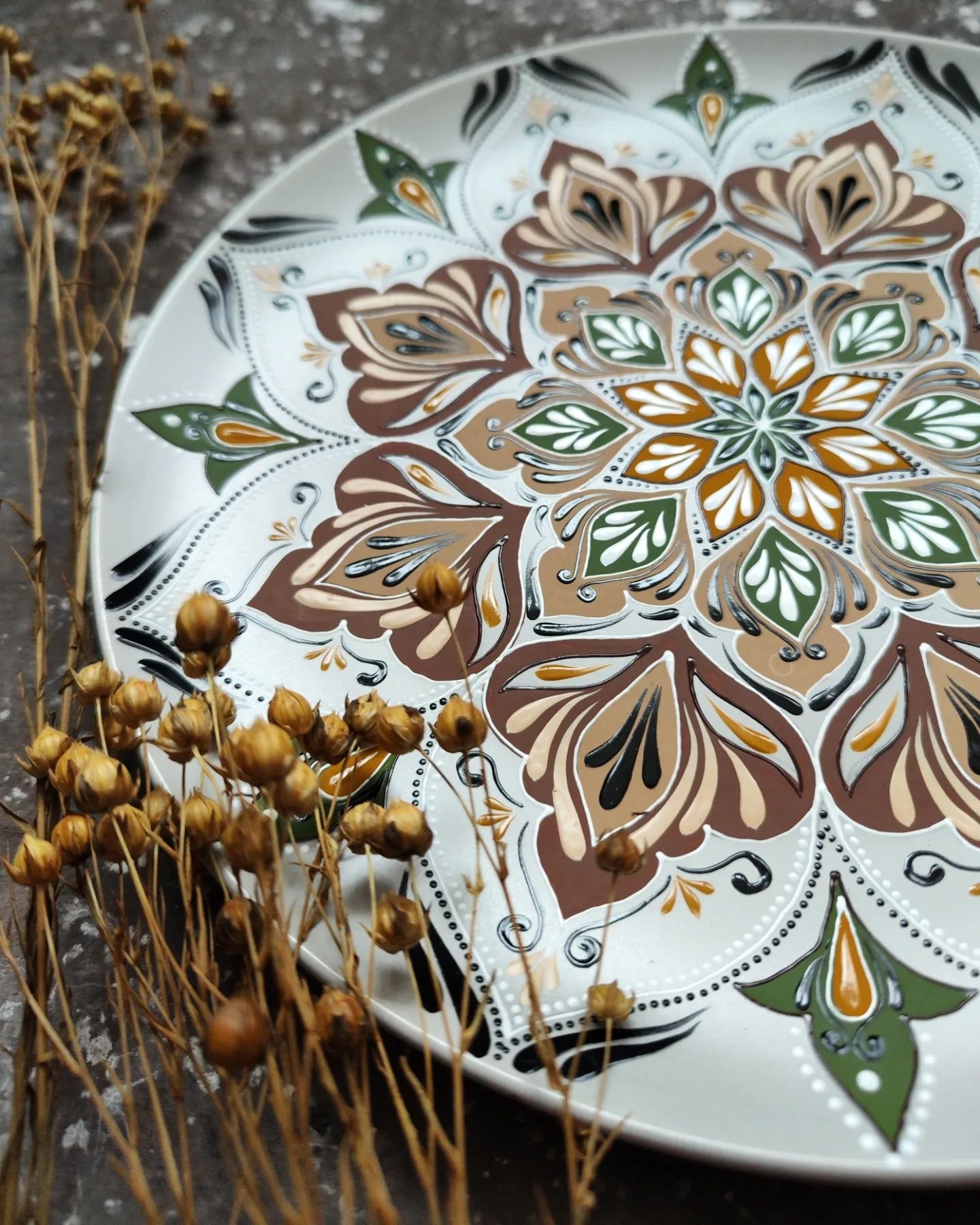 Декоративна тарілка ручної роботи