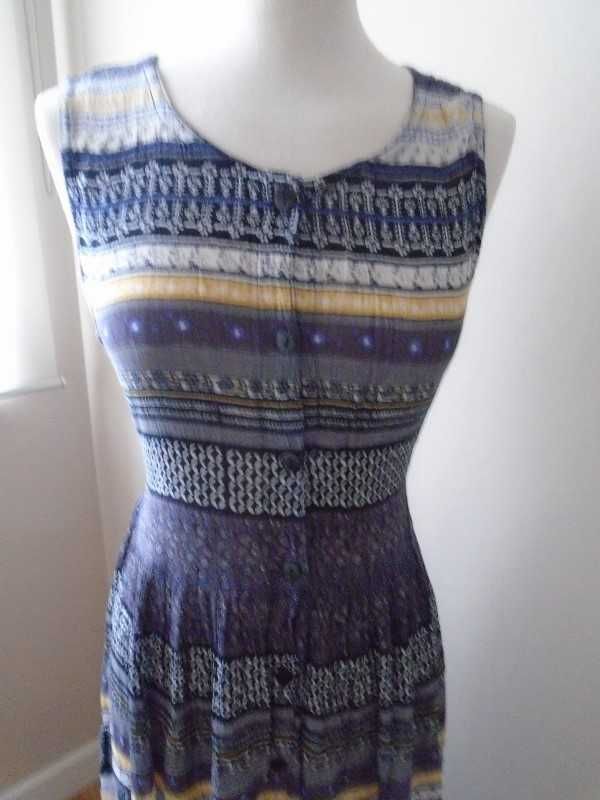 Vestido comprido étnico