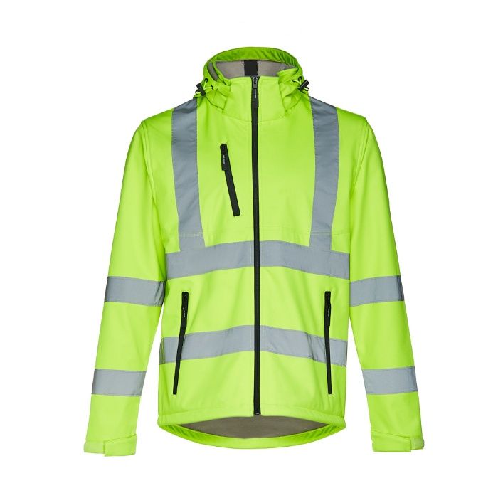 Parka softshell de alta visibilidade