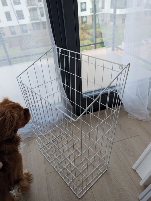 Metalowy kosz na pranie / stelaż 43x24x60 cm