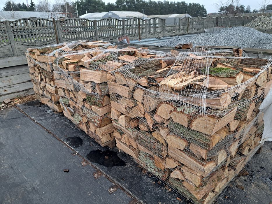drewno liściaste twarde dąb, dębina, sezonowane