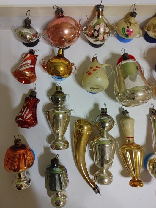 Ёлочная игрушка чайник СССР старая винтажная