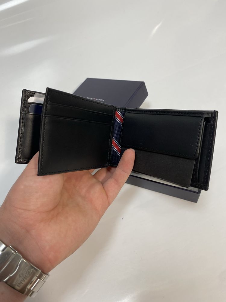 ОРИГІНАЛ!! Мужской кошелек Tommy Hilfiger ETON MINI FLAP BLACK