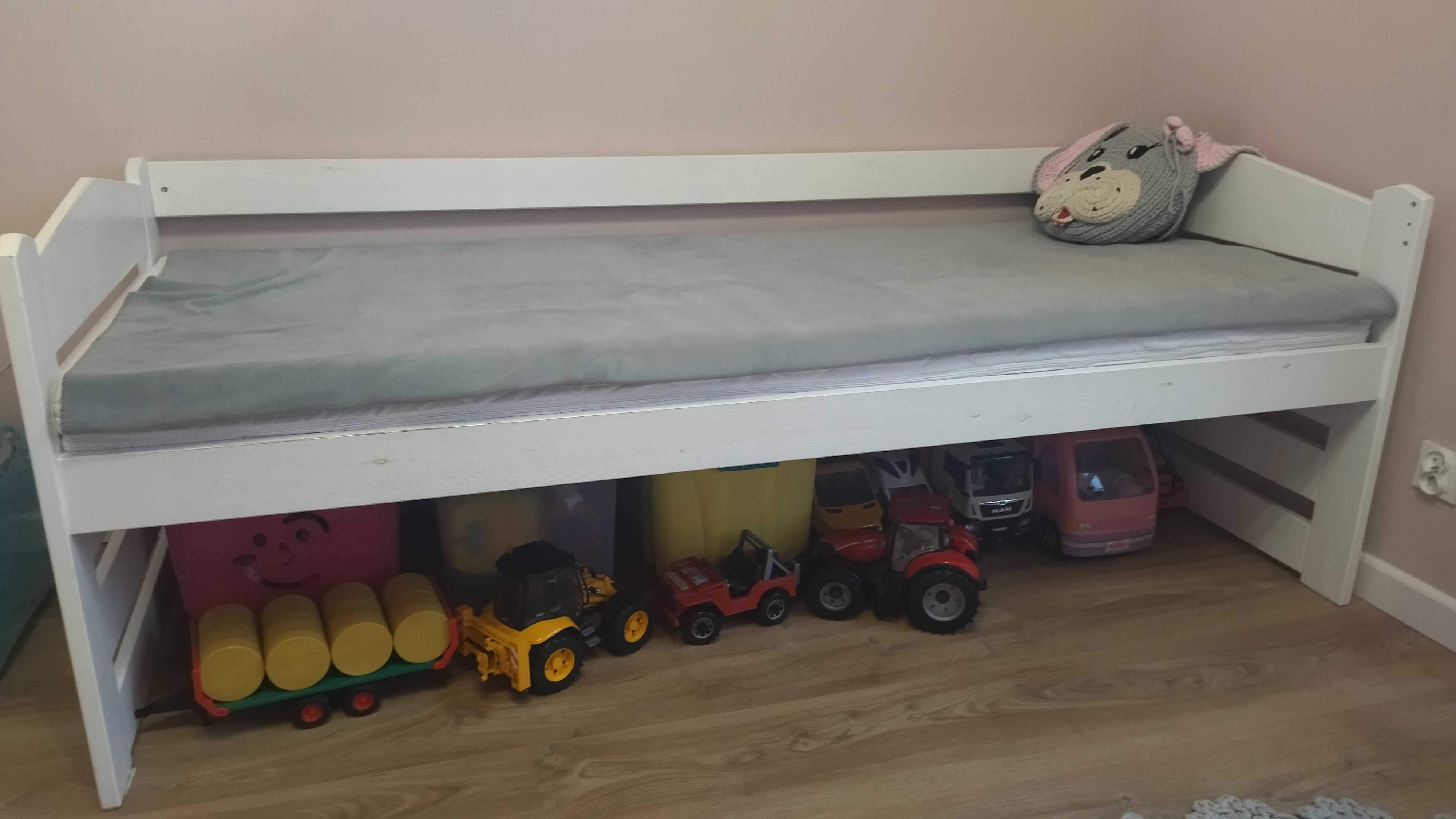 Łóżko z barierką MILI II 2 osobowe do pokoju dziecka