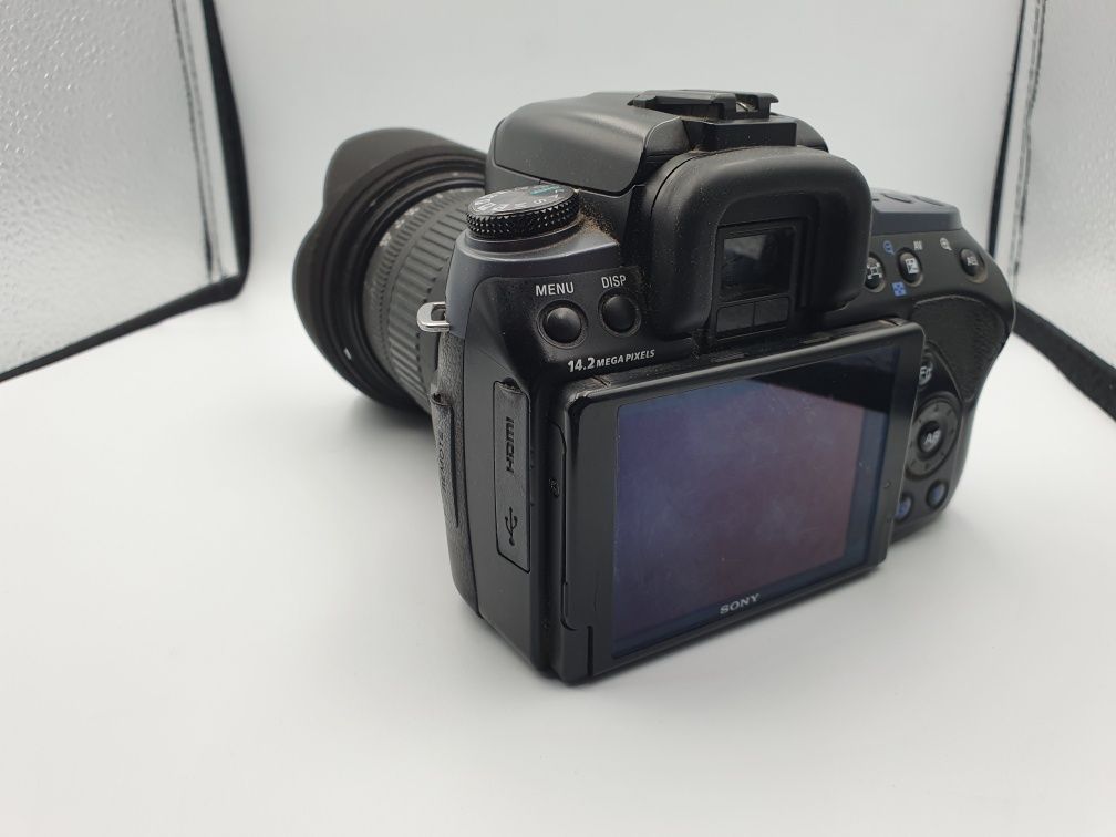 Aparat cyfrowy Lustrzanka Sony Alpha a550 + obiektyw sigma 17-70mm