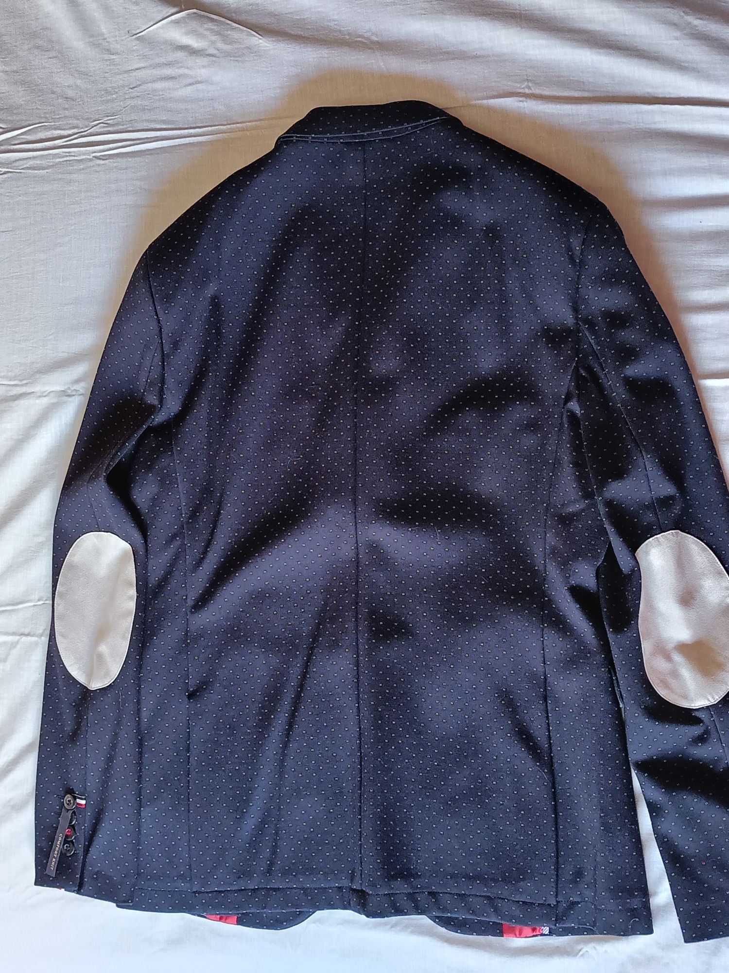 Blazer azul escuro com pintas ZARA