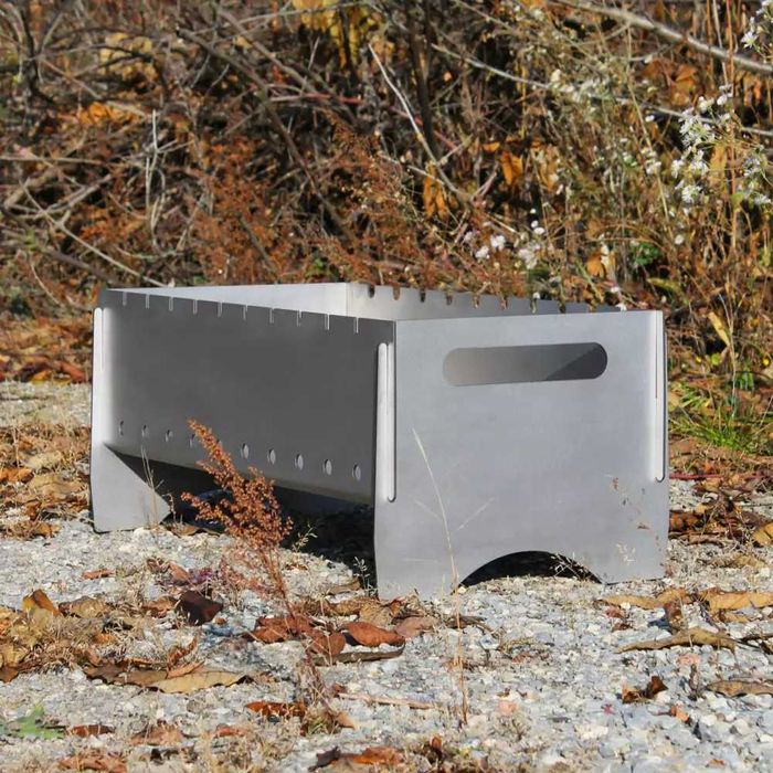 Мангал разборной туристический с нержавейки+веер