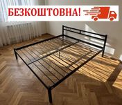 БЕЗКОШТОВНА Доставка ! Лідс металеве ліжко ! ЗНИЖКА -7% ! Гарантія !