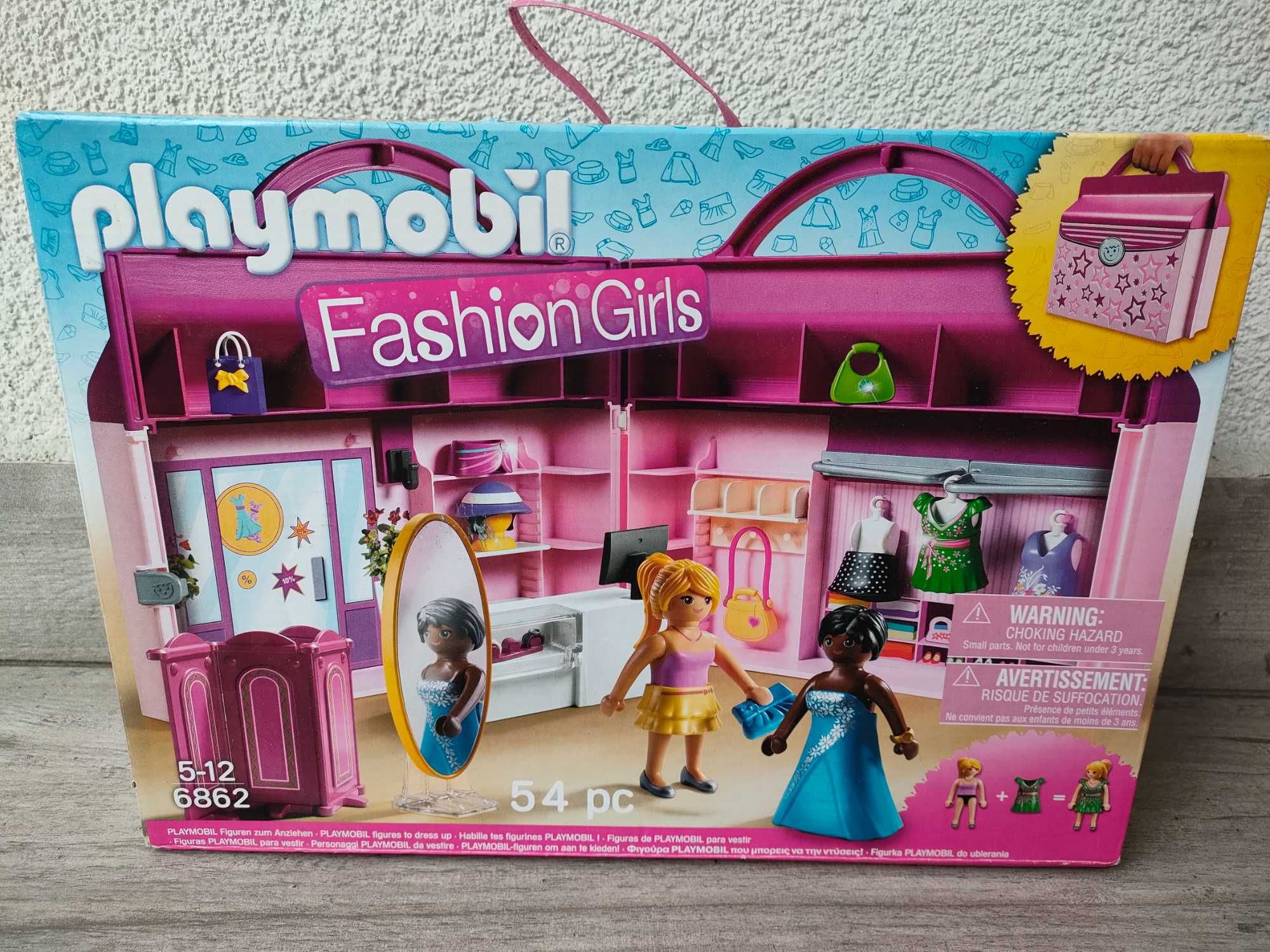 Playmobil 6862 Przenośny Butik Fashion Girls klocki - NOWY zestaw W-wa