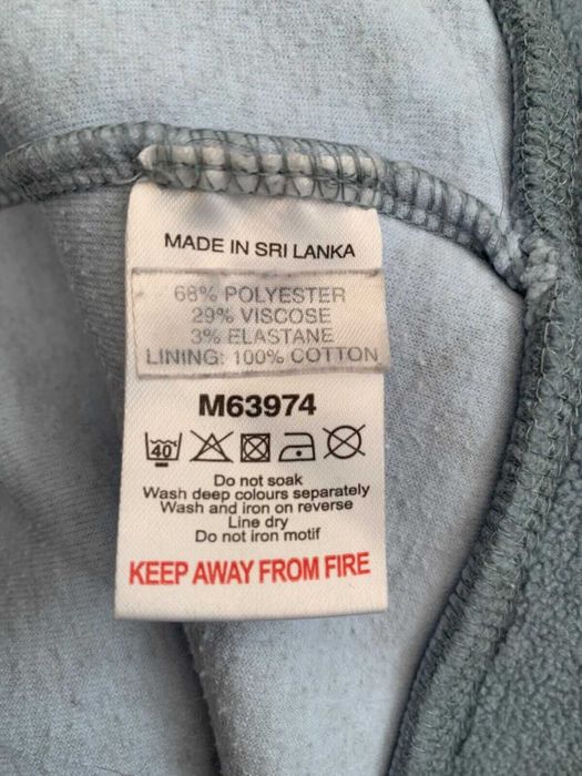 Флисовая женская кофта толстовка next, размер 14/42 с молнией