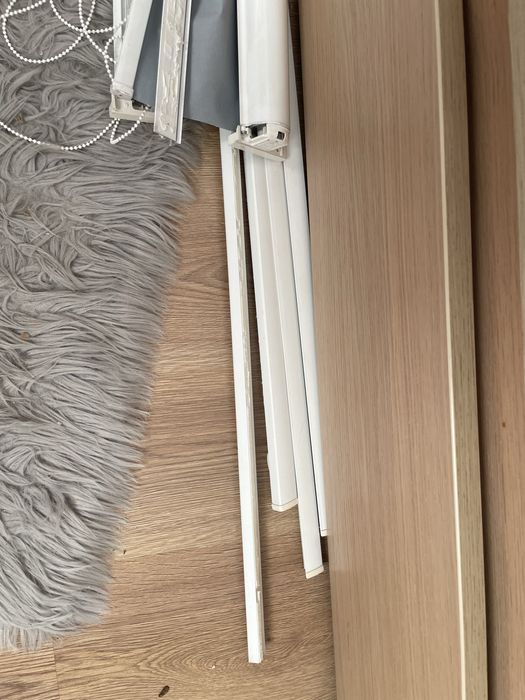 Rolety szare materialowe