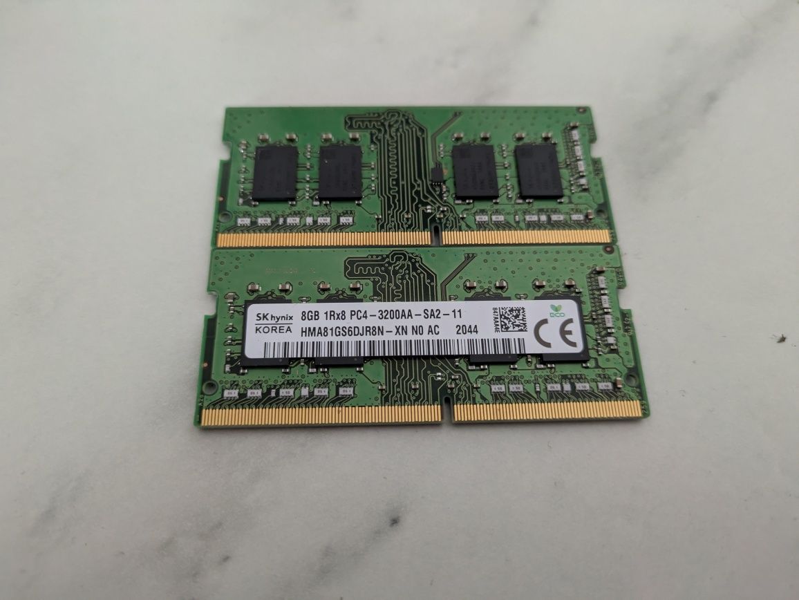 2x Pamięć RAM Hynix 8GB DDR4 SO-DIMM 3200MHz