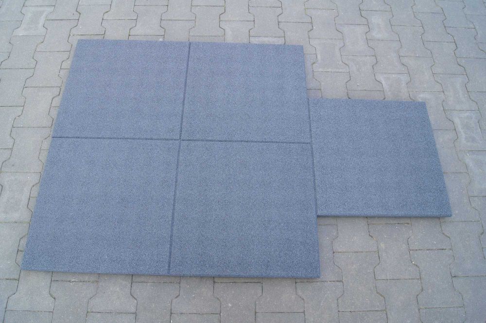 płyta gumowa sbr 50 x 50 40 mm, taras , balkon , plac zabaw, szara
