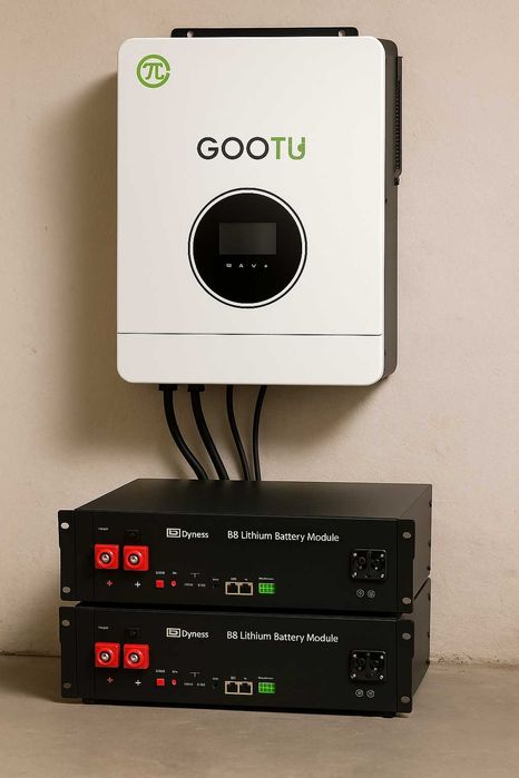 Доставка Безкоштовна  2 Акумулятора Dyness 7.2  + Інвертор 6,2 кВт