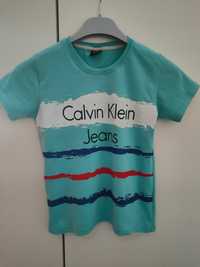 świetny t-shirt CALVIN KLEIN JEANS 7-8 122/128