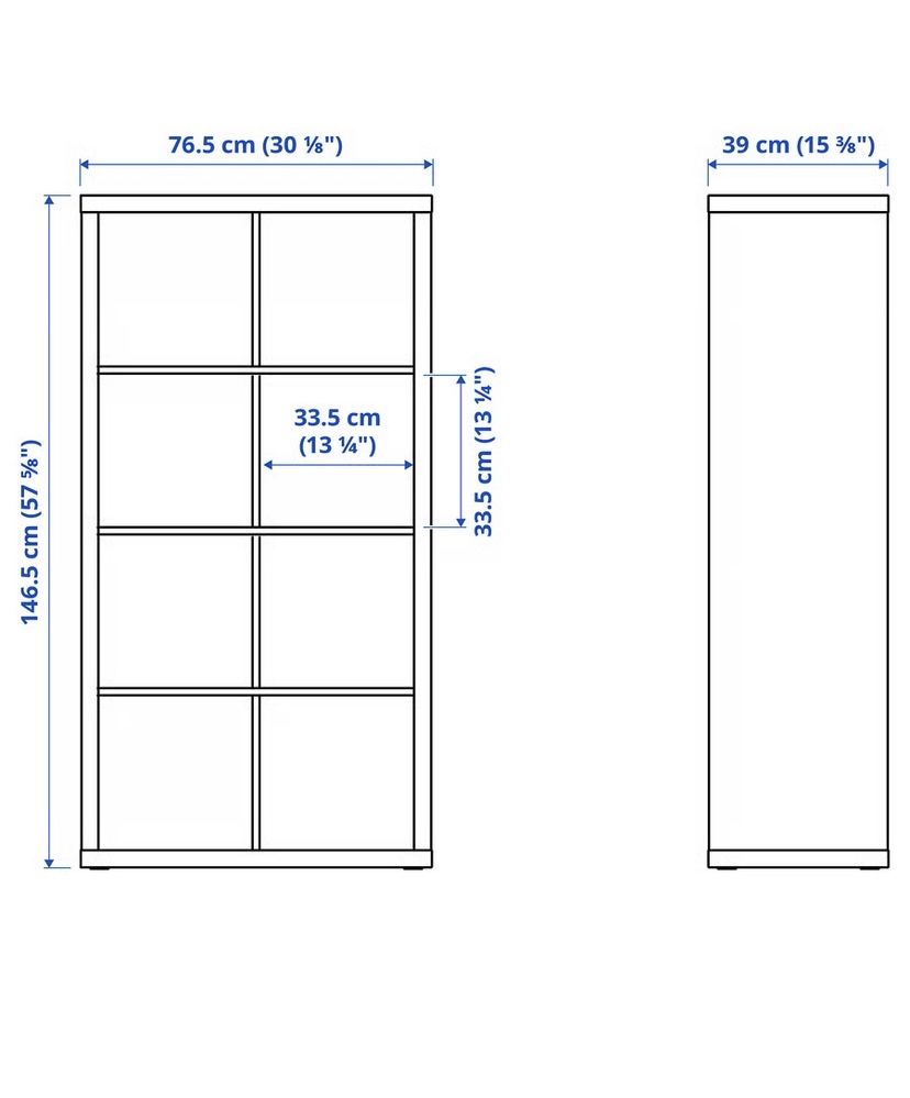 Móvel Ikea cubos cor preta