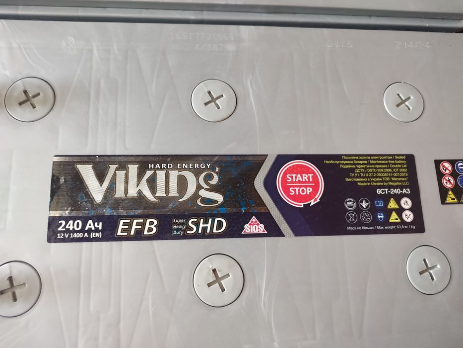 Акумулятори Viking EFB   12V, 1400A,  240Ah, старт/стоп