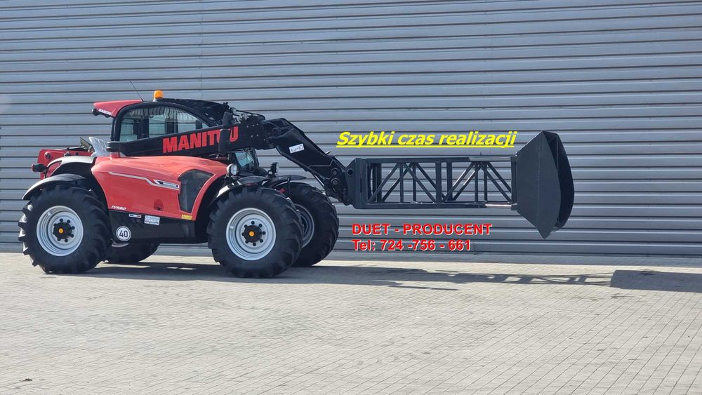 podgarniacz do zboża do ładowarki teleskopowej podsypnik spych manitou