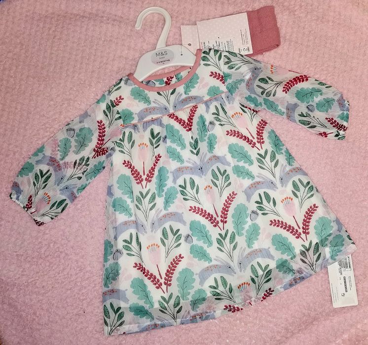 Sukienka M&S 3-6 miesięcy 62-68