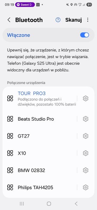 Słuchawki JBL Tour Pro 3 beżowe